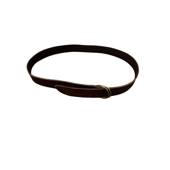 Simonnot-Godard Brown Leather Belt Sz 36 - Picture 1 of 4